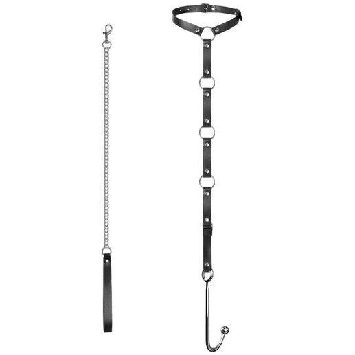 EverydayUse Collar and Anal Hook 5853 with Leash Kinky 0408